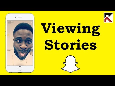 ストーリーの表示方法Snapchat