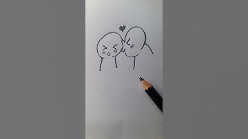 How to Draw a Silly Couple 😂💕 Easy Tutorial #art #shorts #foryou #tutorial #satisfying #couple #draw