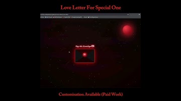 Love Letter Website | HTML CSS JS Project for Beginners | Romantic Web Design