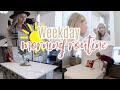 WEEKDAY MORNING ROUTINE // RELAXING GET READY WITH ME