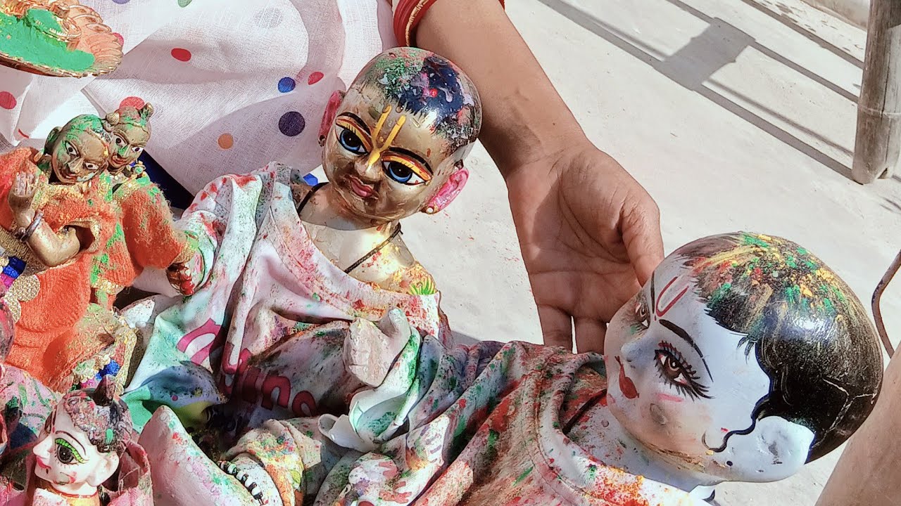 Happy Holi 🙏 aap sabhi ko 🌺 Radhe Radhe 🌹 POOJA KE RADHA MADHAV IS LIVE 🔴