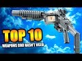 Top 10 &quot;WEAPONS NEVER USED&quot; in COD HISTORY (Call of Duty) | Chaos