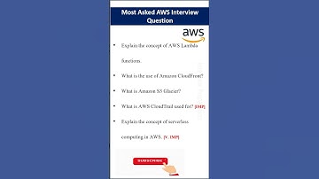 Important AWS Interview Questions #awsinterview
