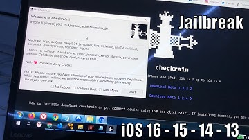 Jailbreak iOS 16 - 15 CR by Lamex (WinRa1n)