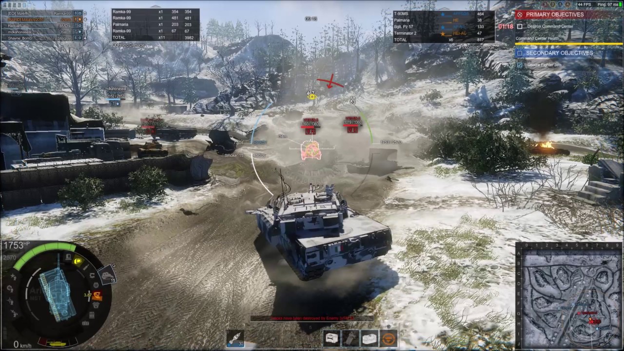 Tier 8 Italian C1 Ariete MBT on Albatross