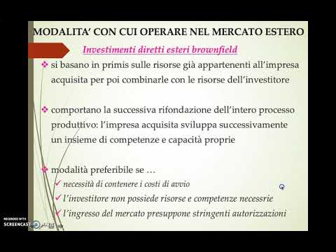 Video: Quali sono i tre tipi di investimenti diretti esteri?