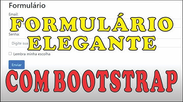 Como dá um UP nos seus formulários html? #Bootstrap