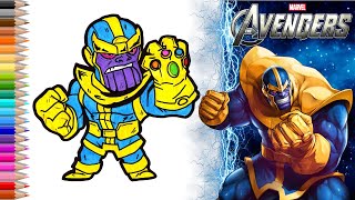 How to draw Thanos by Marvel Comics // Как нарисовать Таноса?