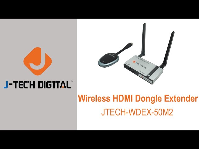 Wireless HDMI Dongle Extender (Model: JTECH-WDEX-50M2) - YouTube