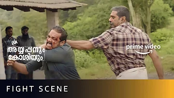 Biju Menon's Fight Scene | AK Ayyappanum Koshiyum | Prithviraj Sukumaran | Amazon Prime Video