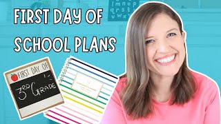 PLAN WITH ME - My First Day | Back-to-School Activities