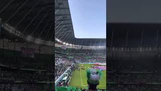 النشيد الوطني السعودي مبارة السعودية وبولندا منظر رهيب