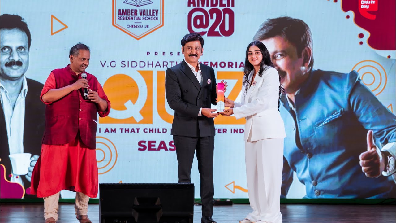 VG Siddhartha Memorial Quiz season 3 grand finale - I am that child for a better India.