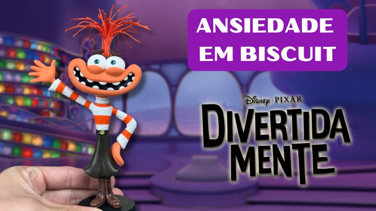 Ansiedade em Biscuit- Passo a passo completo ( Especial Divertida Mente)