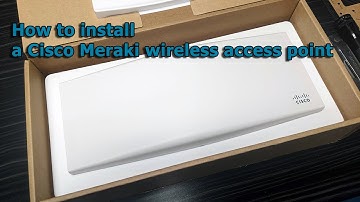 How to install a Cisco Meraki MR44 wireless access point