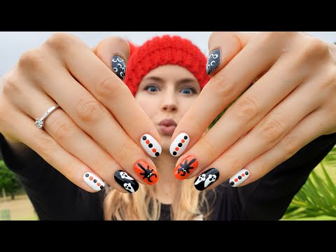 Halloween Nail Art! 12 Nail Designs for Beginners!