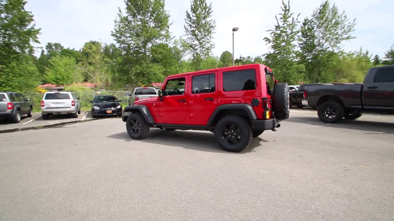 2017 Jeep Wrangler Unlimited | Firecracker Red Clearcoat | HL645399 | Redmond | Seattle |