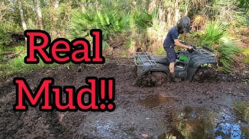 Suzuki on 30 inch cryptids make this mud look easy!! (Real mud!!)