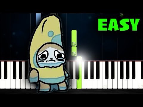Banana cat accident (Rare Doodle) - EASY Piano Tutorial