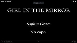 GIRL IN THE MIRROR - SOPHIA GRACE