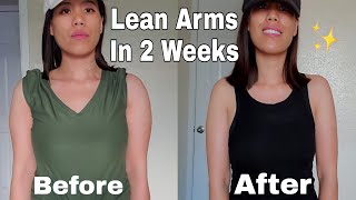 Get lean arms fast (Results) #chloeting