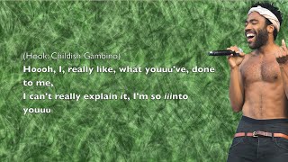 Video thumbnail of "Childish Gambino - So Into You (Cover) - Lyrics"