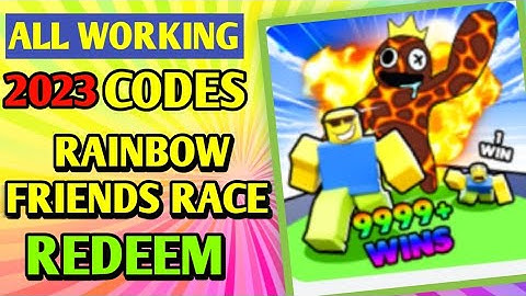 All *New* Rainbow Friends Race Codes 2023 | Codes for Rainbow Friends Race - Roblox Code