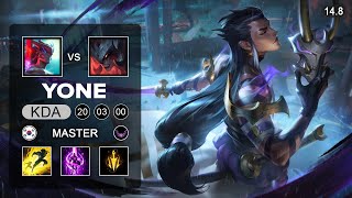 Yone vs Aatrox Top  KR Master  Patch 14.8 Season 14