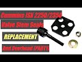 Cummins isx 2250/2350 valve stem seal replacement (part 1 of 2)