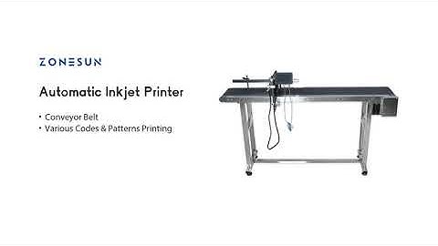 ZONESUN ZS-DC127 Automatic Inkjet Printing Machine with Conveyor Belt