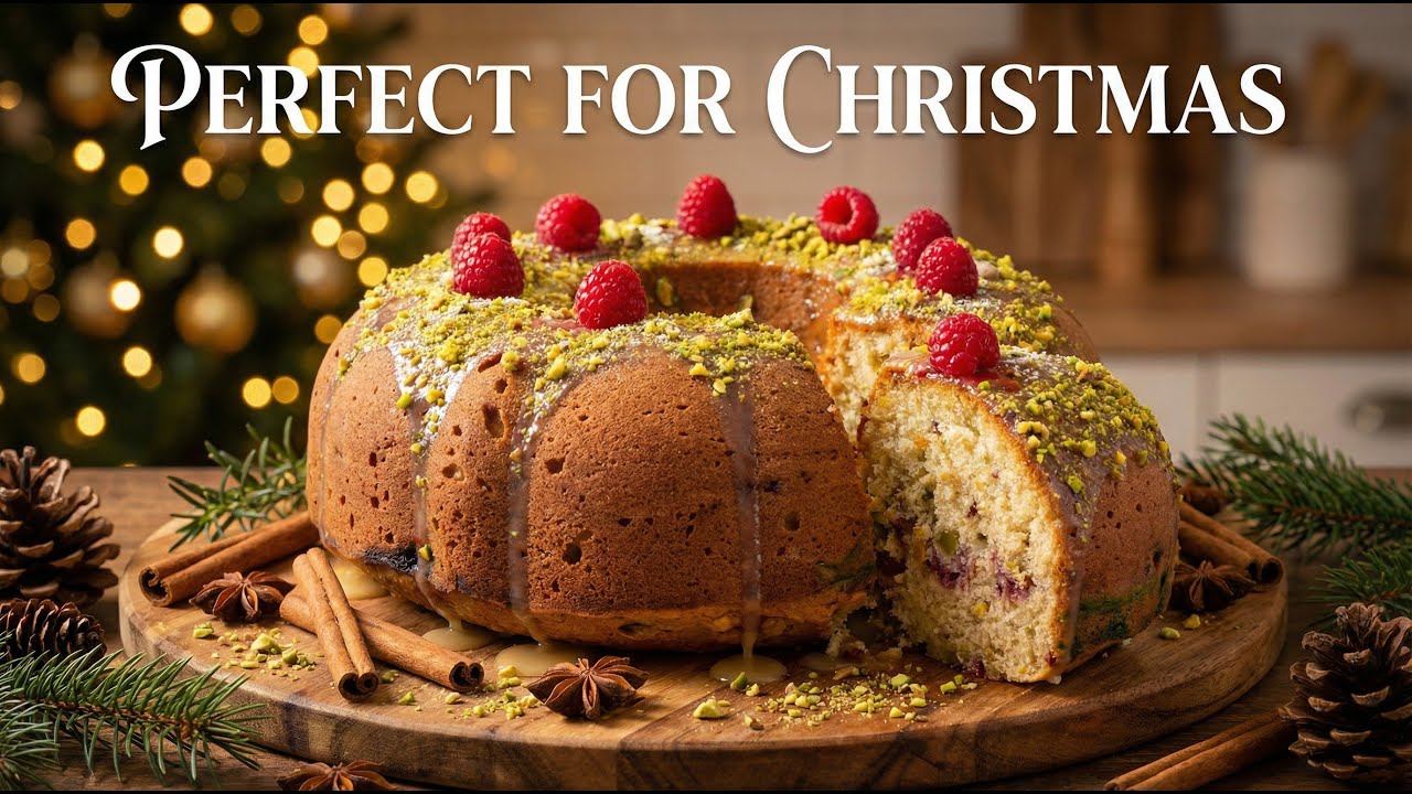 Believe it or not: this Christmas Pound cake is super easy and irresistible! 🤩