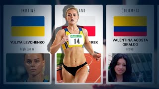 Hottest Female Athletes from different countries