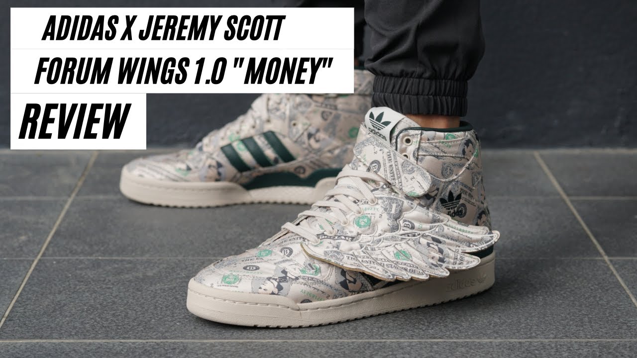 Adidas x Jeremy Scott Forum Wings 1.0 "Money" REVIEW & ON-FEET - YouTube