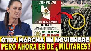 MILITARES ORGANIZAN MARCHA CONTRA CLAUDIA! QUIÉN LOS CONVOCA Y PORQUE?