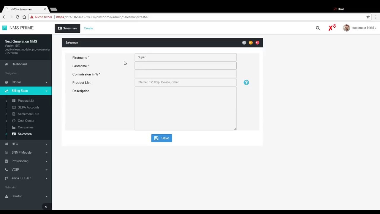NMS PRIME: add a salesman
