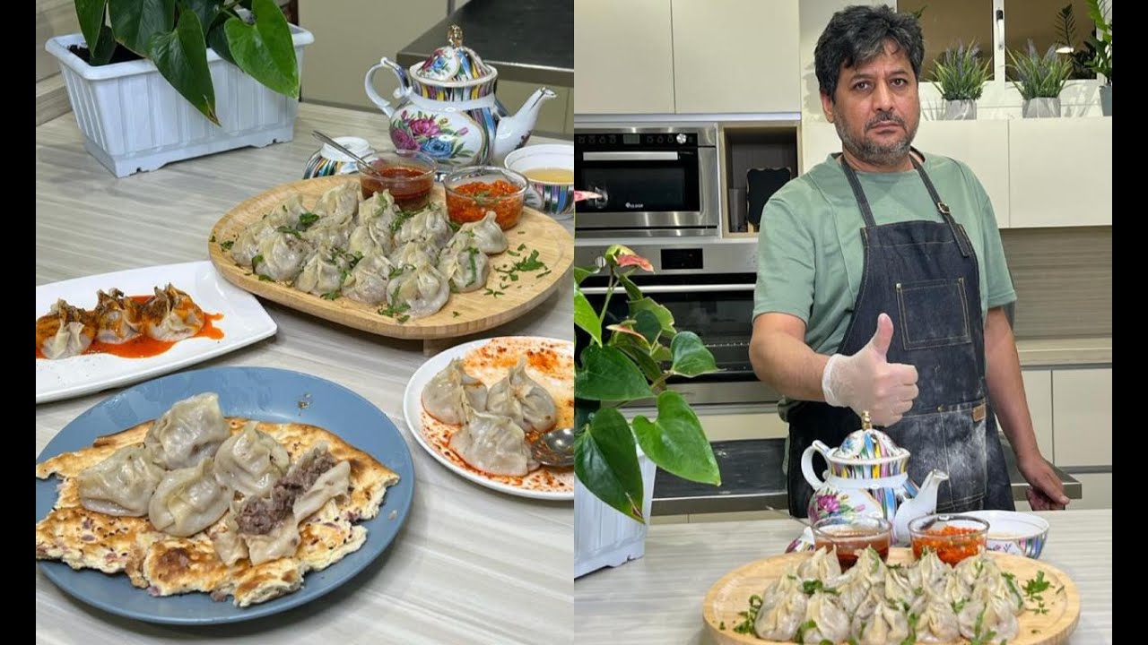 Манту из рук Абу Язида, приготовленные по подлинному рецепту 👍🏼 Мастер Ахмед Абу Аль-Хакам 😍