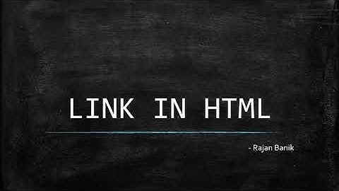 Links in HTML | How to create hyperlink in HTML | Part 7 | Tutorial Video | Rajan Banik.