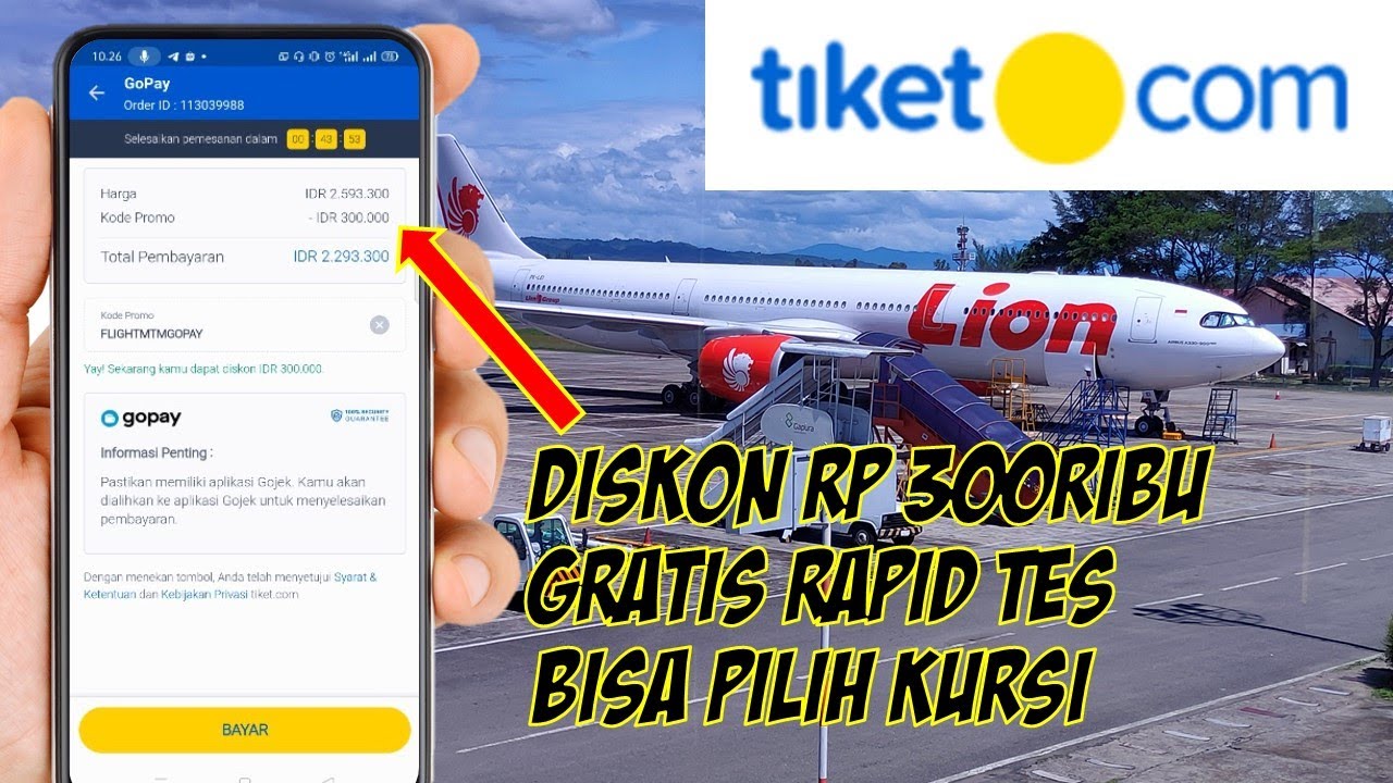 CARA BELI TIKET PESAWAT MURAH DAPET DISKON GRATIS RAPID TES YouTube