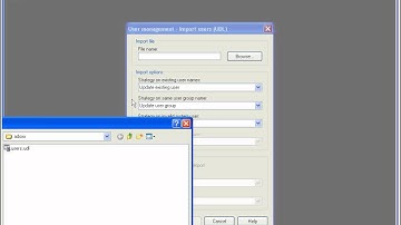 Import ADOxx users using UDL Import