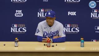 NLCS 2026: Dave Roberts upset with at-bats, defends bullpen decisions after Game 2 loss to Brewers