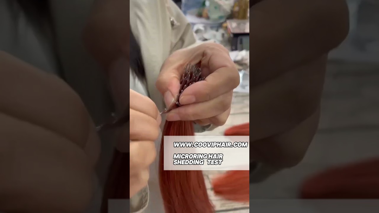 🎥 Metal Nano Ring Hair Extensions Shedding Test | COOVIP HAIR