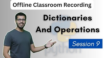 S9 - Python Dictionaries Explained | Create, Access, Modify and Delete Data