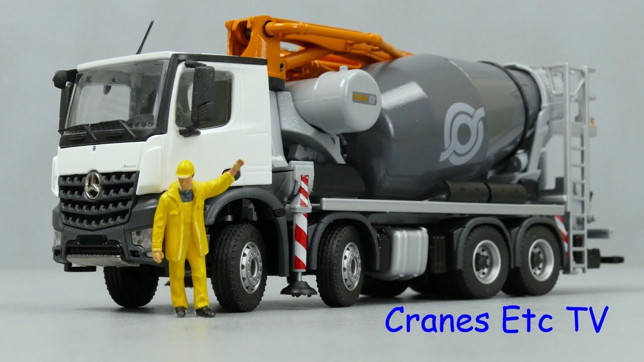NZG camion MERCEDES-BENZ SK pompe à beton chantier TP 1/50 TRUCK LKW no
