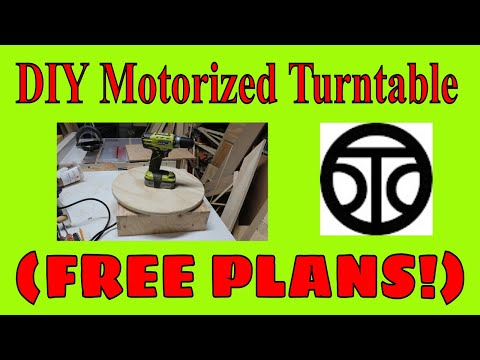 DIY Motorized Turntable (FREE PLANS!)