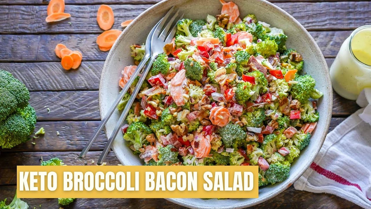 How To Make Keto Broccoli Bacon Salad – The Best Broccoli Salad Recipe – Blondelish