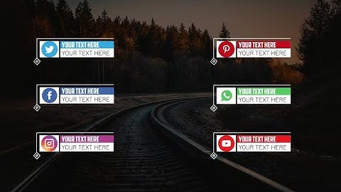 Clean Social Media Lower Third Pack  Motion Graphics Templates