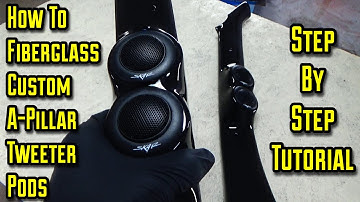 How To Fiberglass Pillar Tweeter Pods STEP BY STEP G-Body A-Pillar Speaker Pods CUSTOM CAR AUDIO