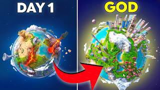100 Days as GOD on a NEW PLANET 🌍 | The Universim screenshot 3