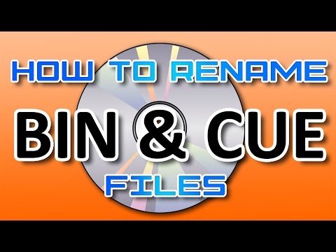 How to rename BIN & CUE image files