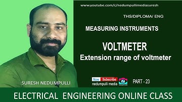 Electrical measuring instruments// voltmeter//How to extend the range of voltmeter//part 23